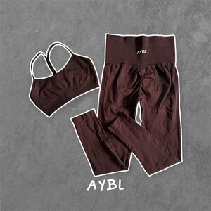 AYBL Chocolate Brown Activewear Set